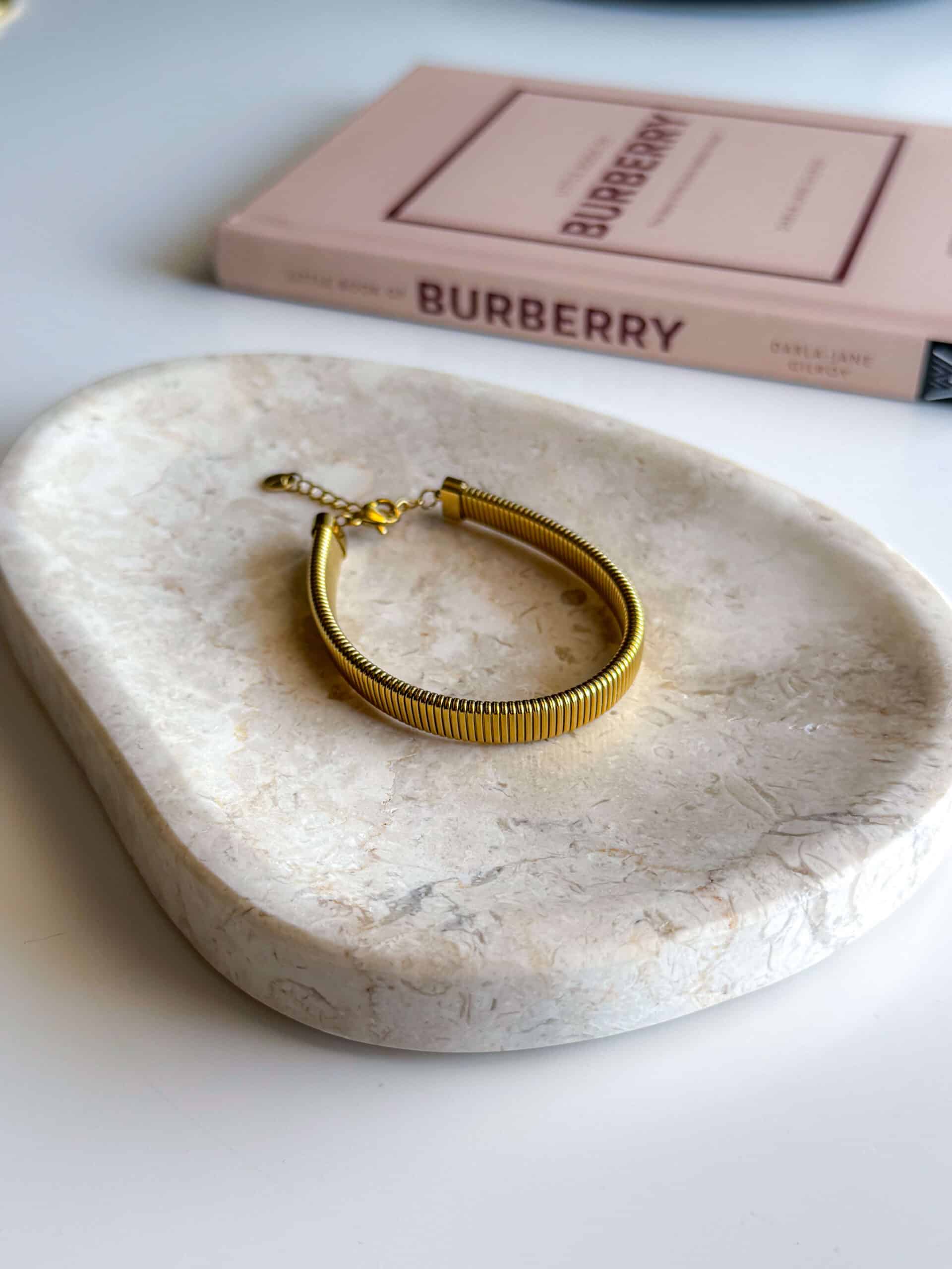 Γυναικείο Φαρδύ Χρυσό Βραχιόλι