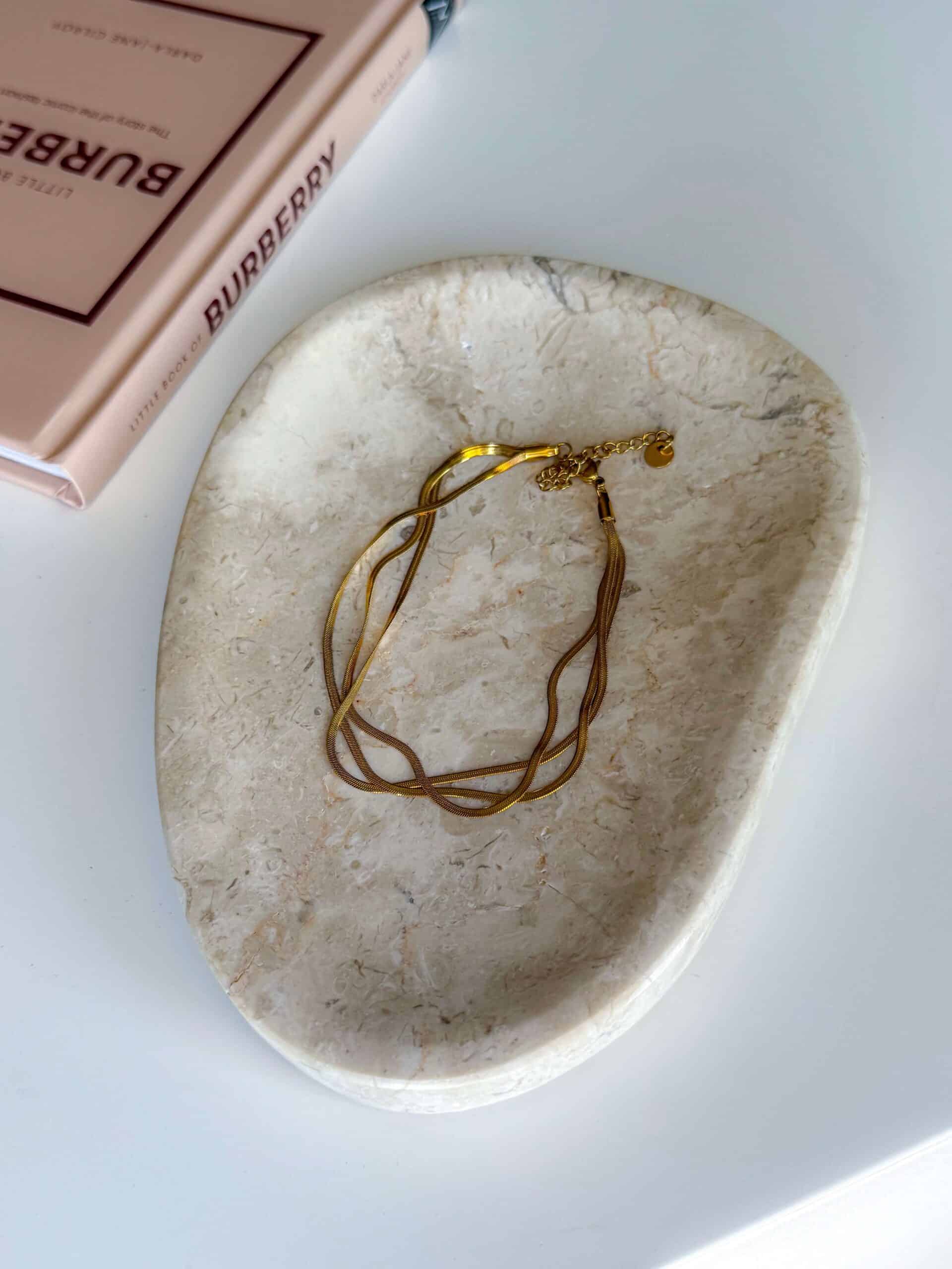 Γυναικεία Τριπλή Χρυσή Αλυσίδα Ποδιού