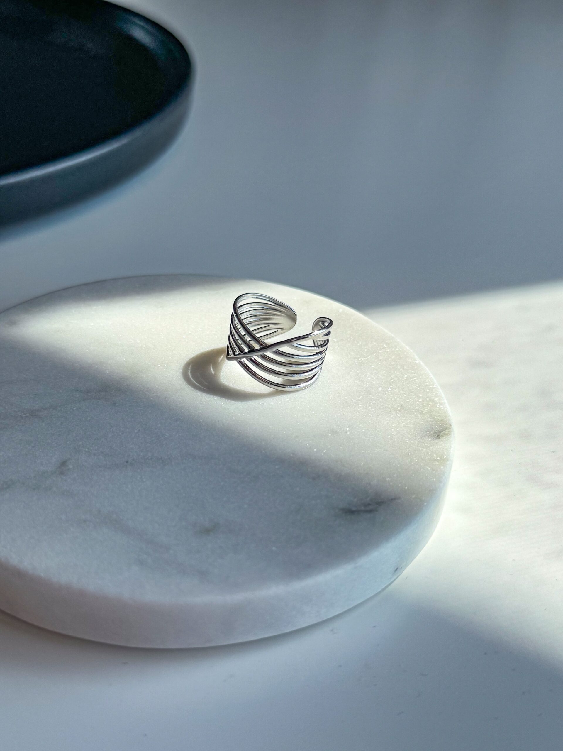 minimal δαχτυλίδι ασημί