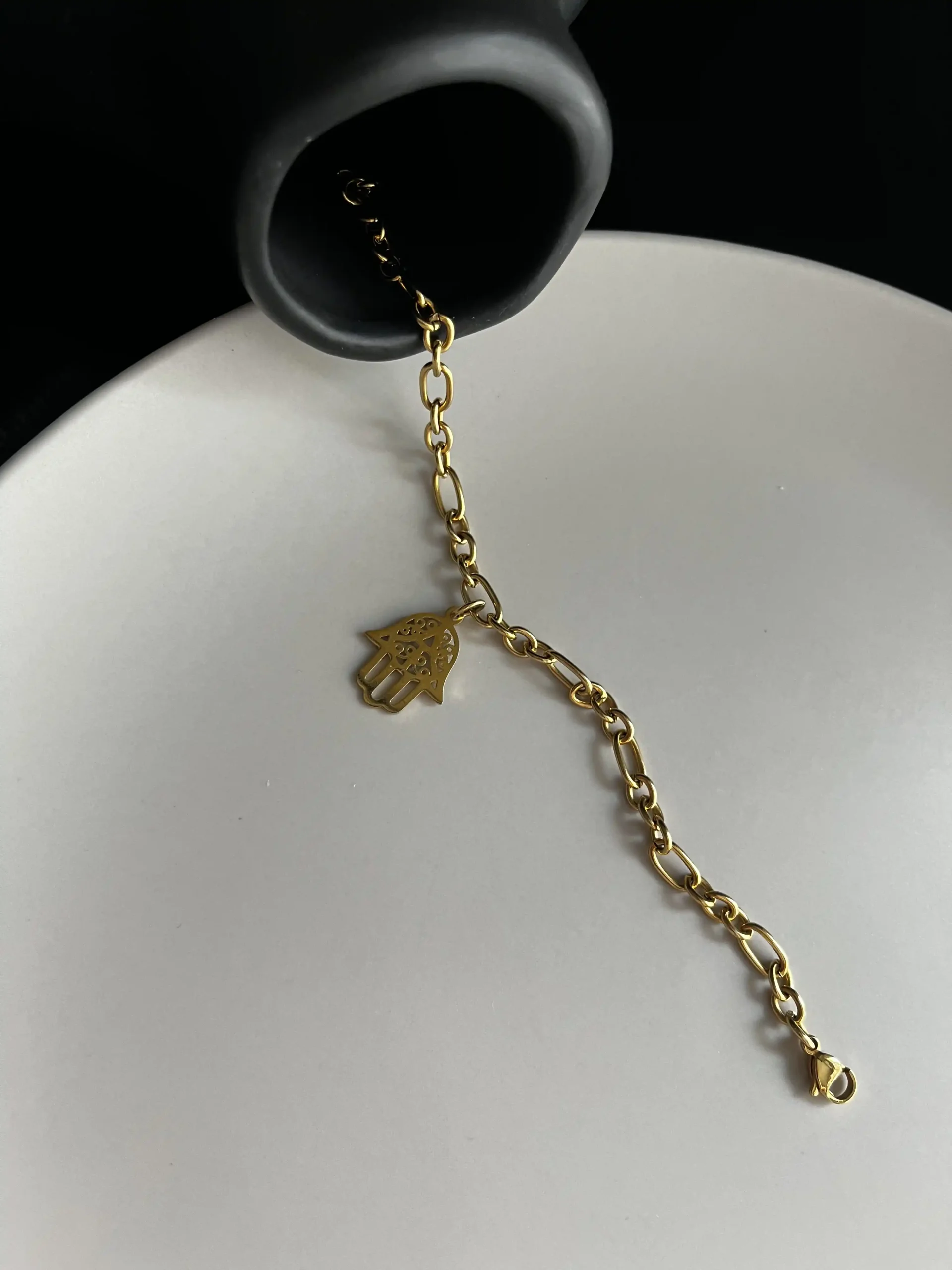 Χρυσό Γυναικείο Βραχιόλι Με το Χέρι της Φατιμά vp jewels