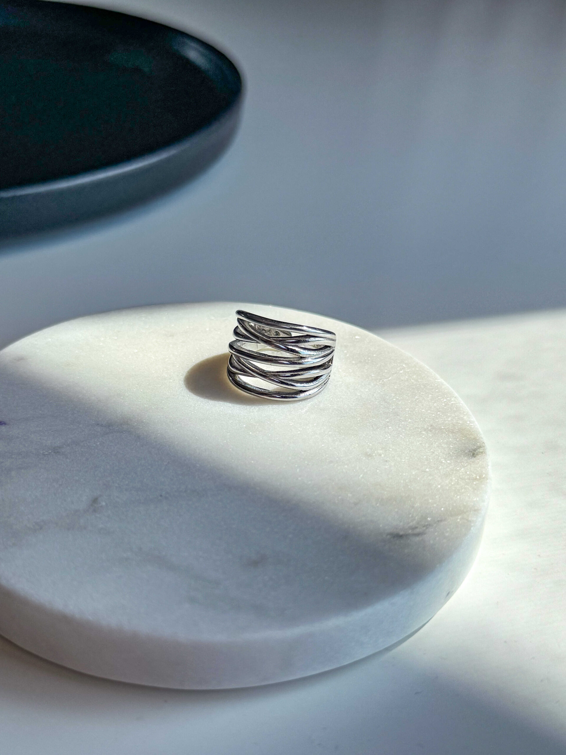 Ασημί bold δαχτυλίδι