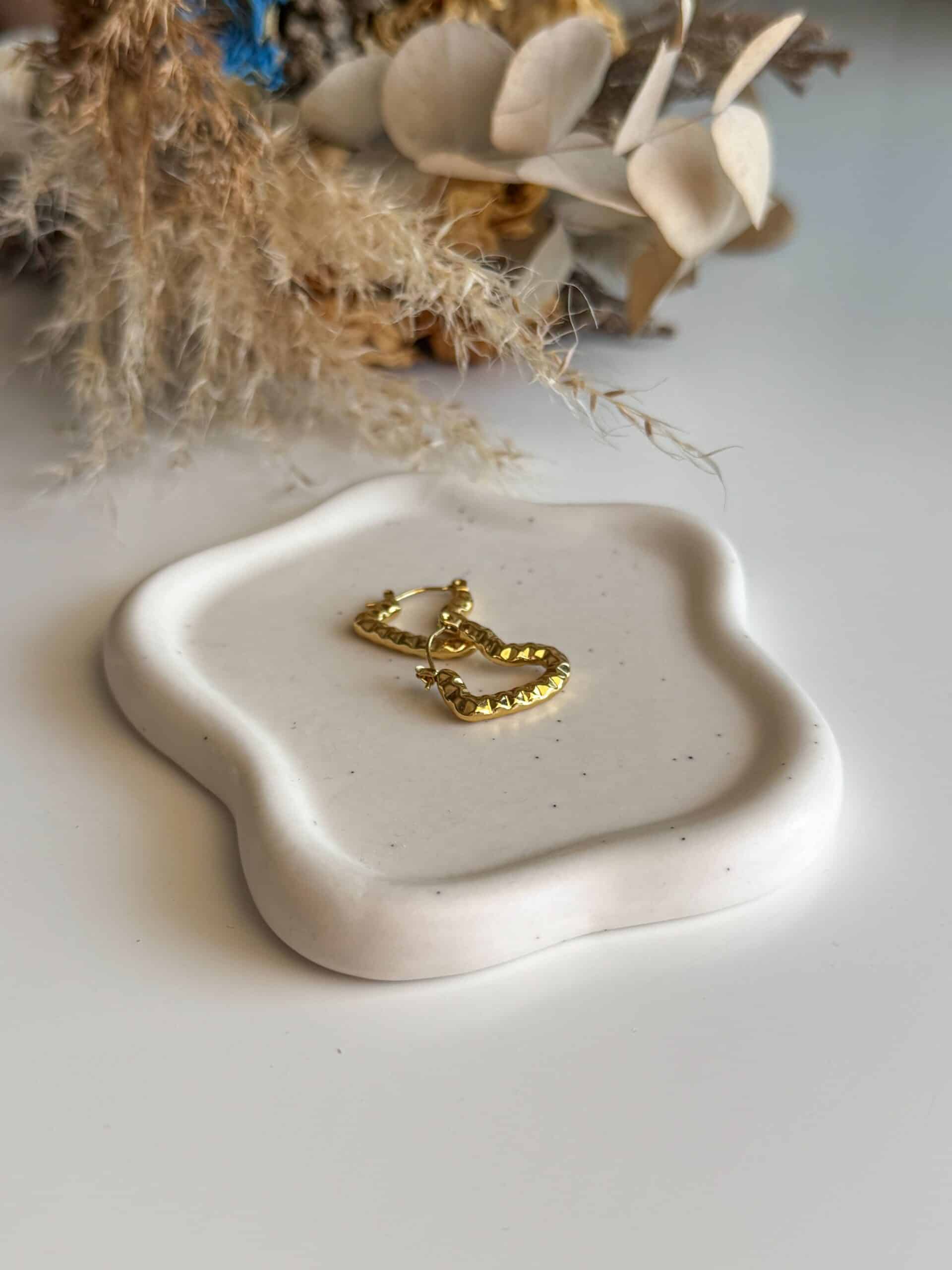 Χρυσά Σκουλαρίκια Καρδιά