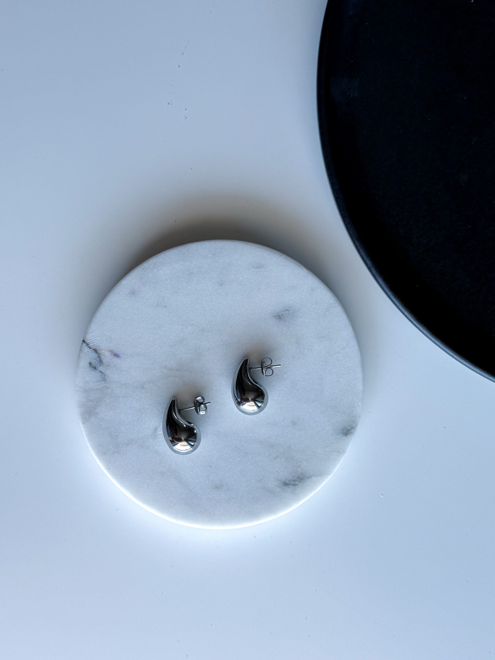 Ασημί σκουλαρίκια σταγόνες μικρό μέγεθος