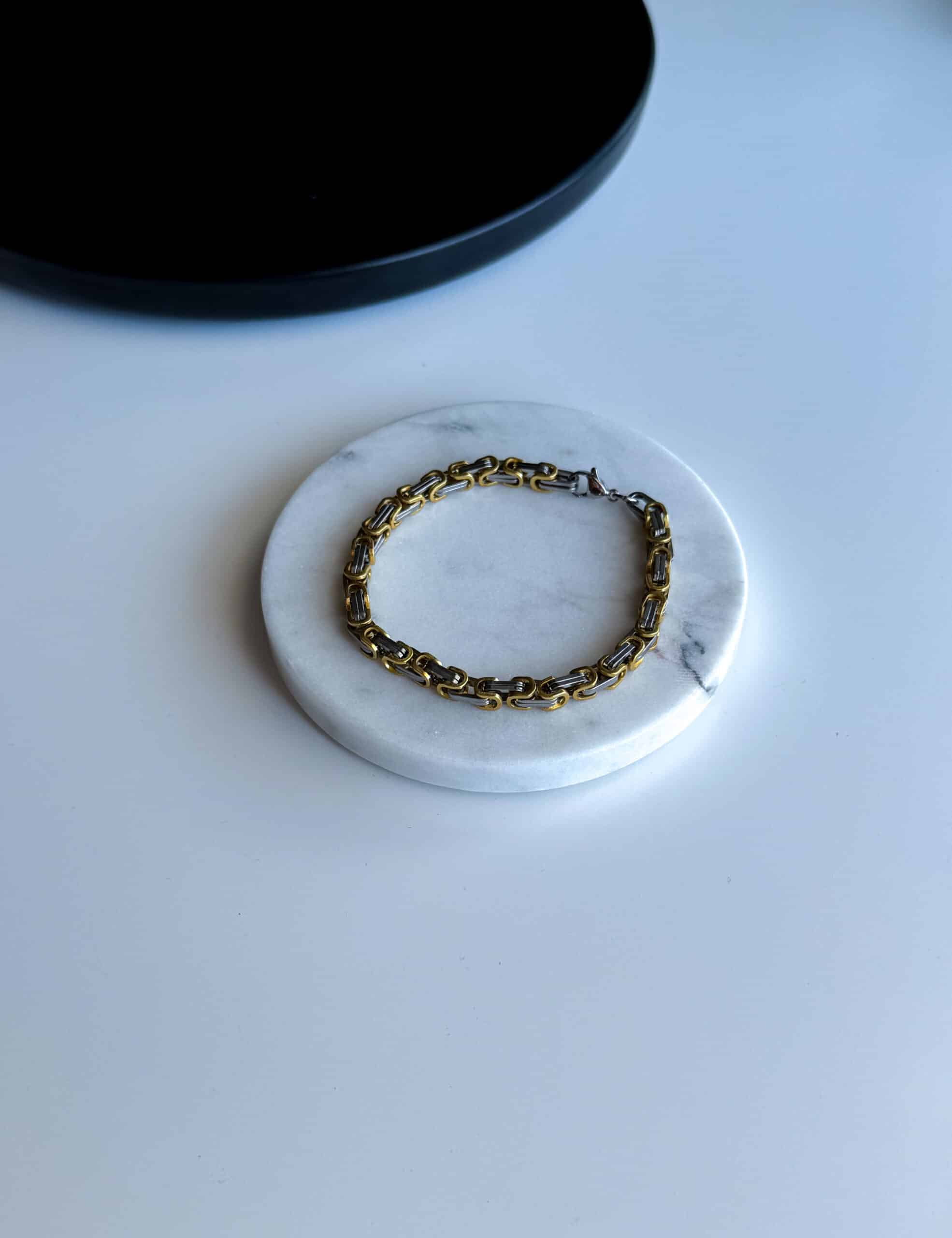 Ανδρικό Ατσάλινο Βραχιόλι Χρυσό & Ασημί vp jewels