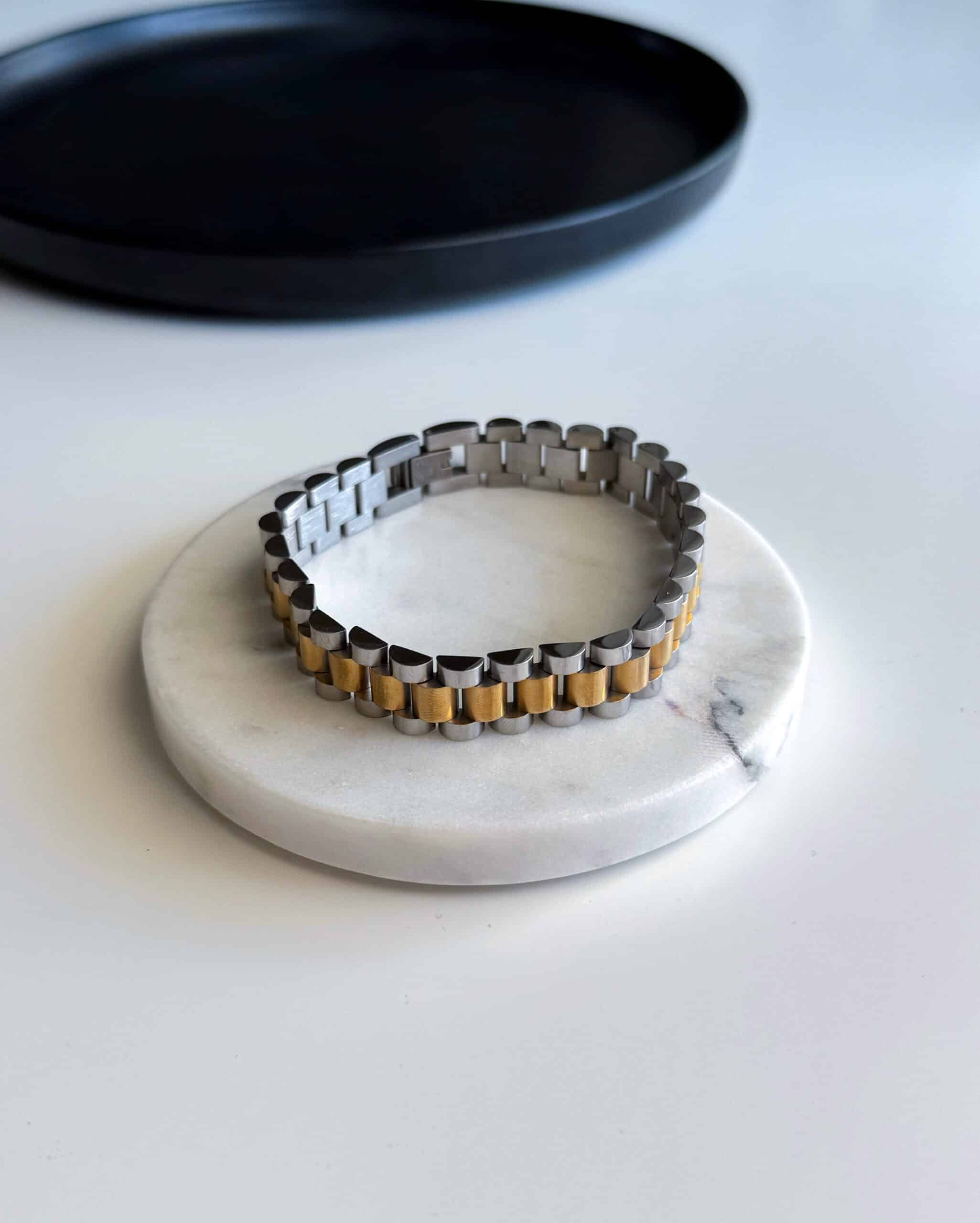 Δίχρωμο Ανδρικό Μπρασελέ Βραχιόλι