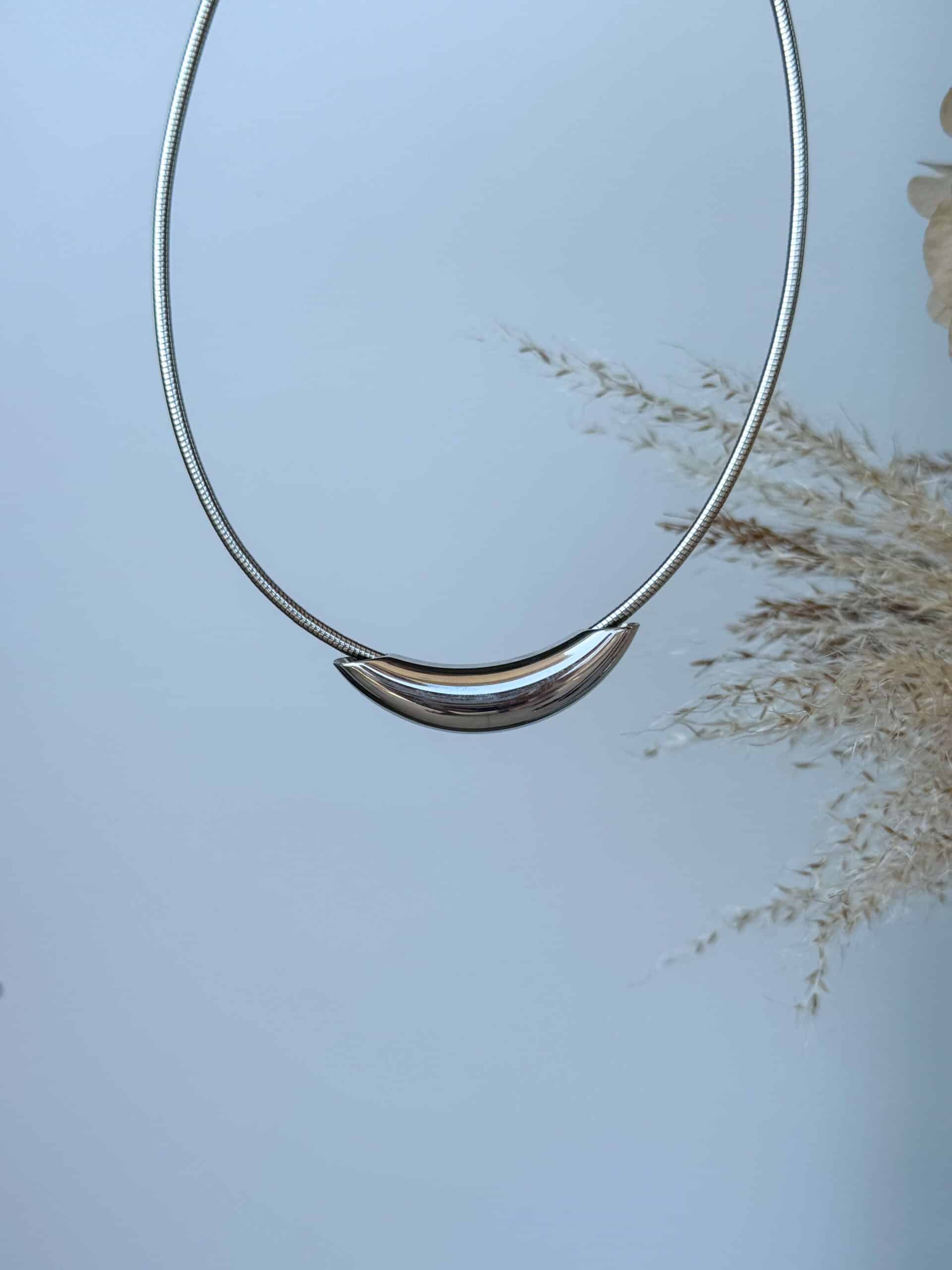 Γυναικείο Ασημί Statement Κολιέ