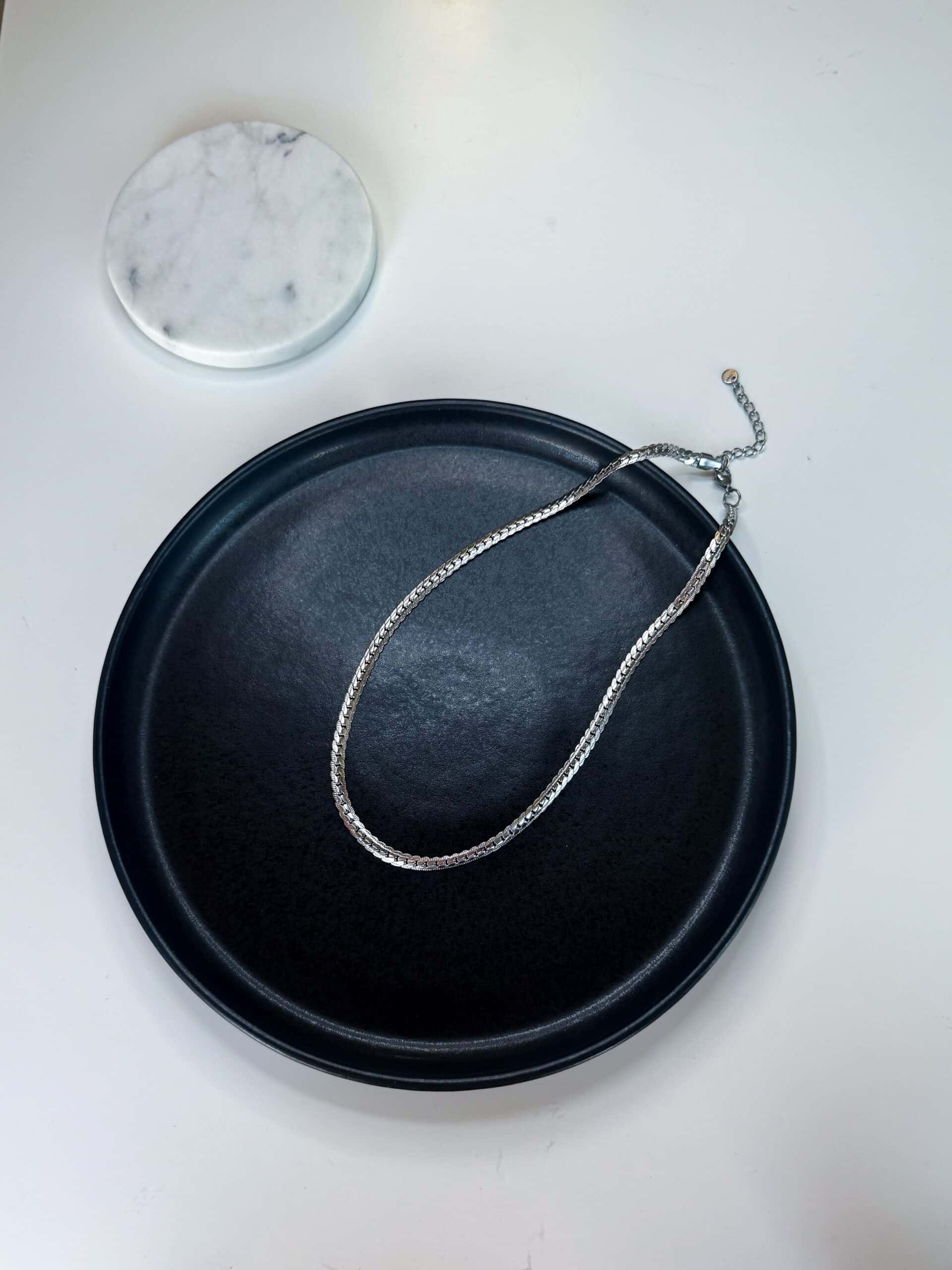 Ανδρικό Ασημί Κολιέ Καδένα