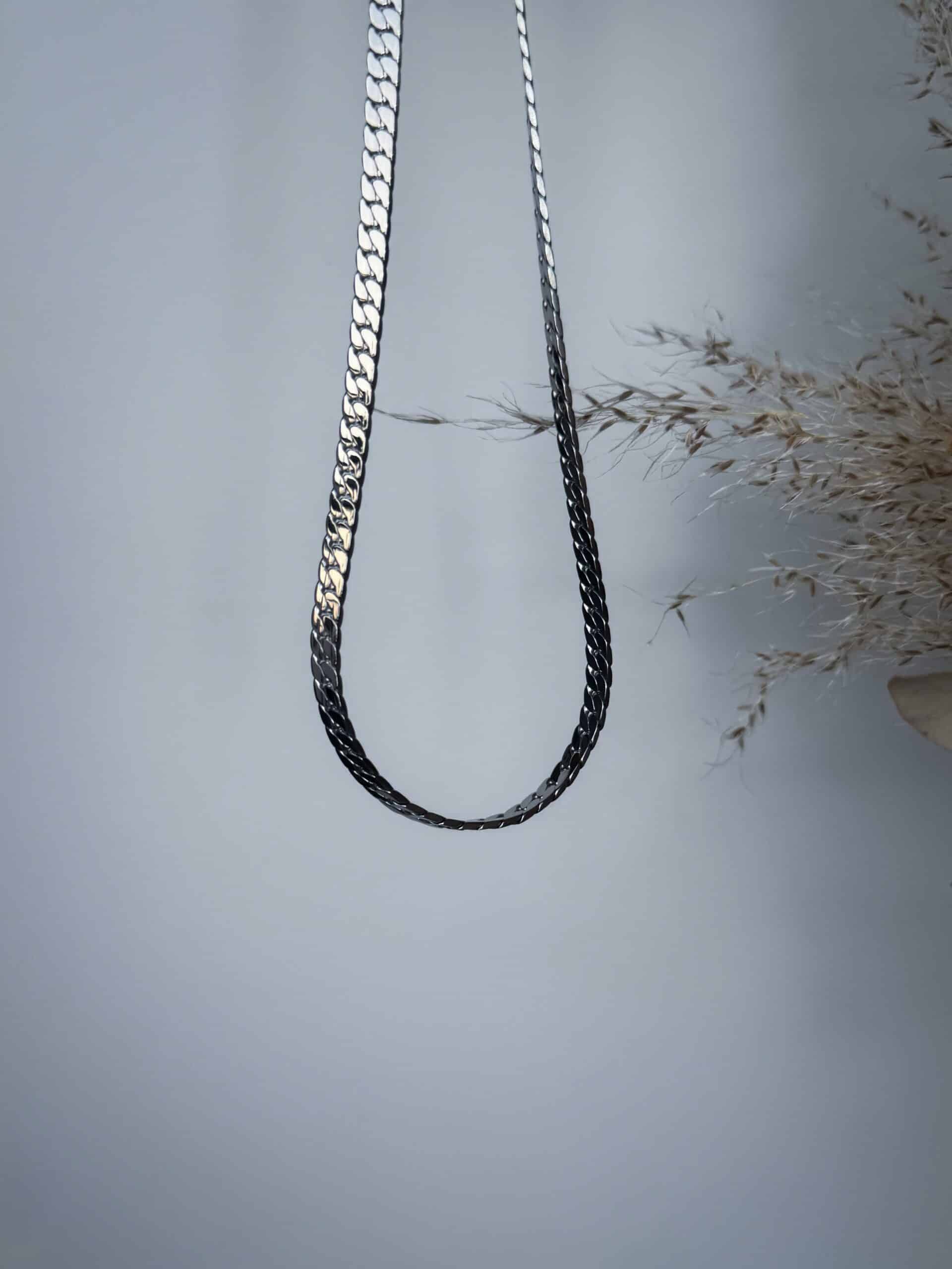 ανδρικό ασημί κολιέ αλυσίδα vp jewels