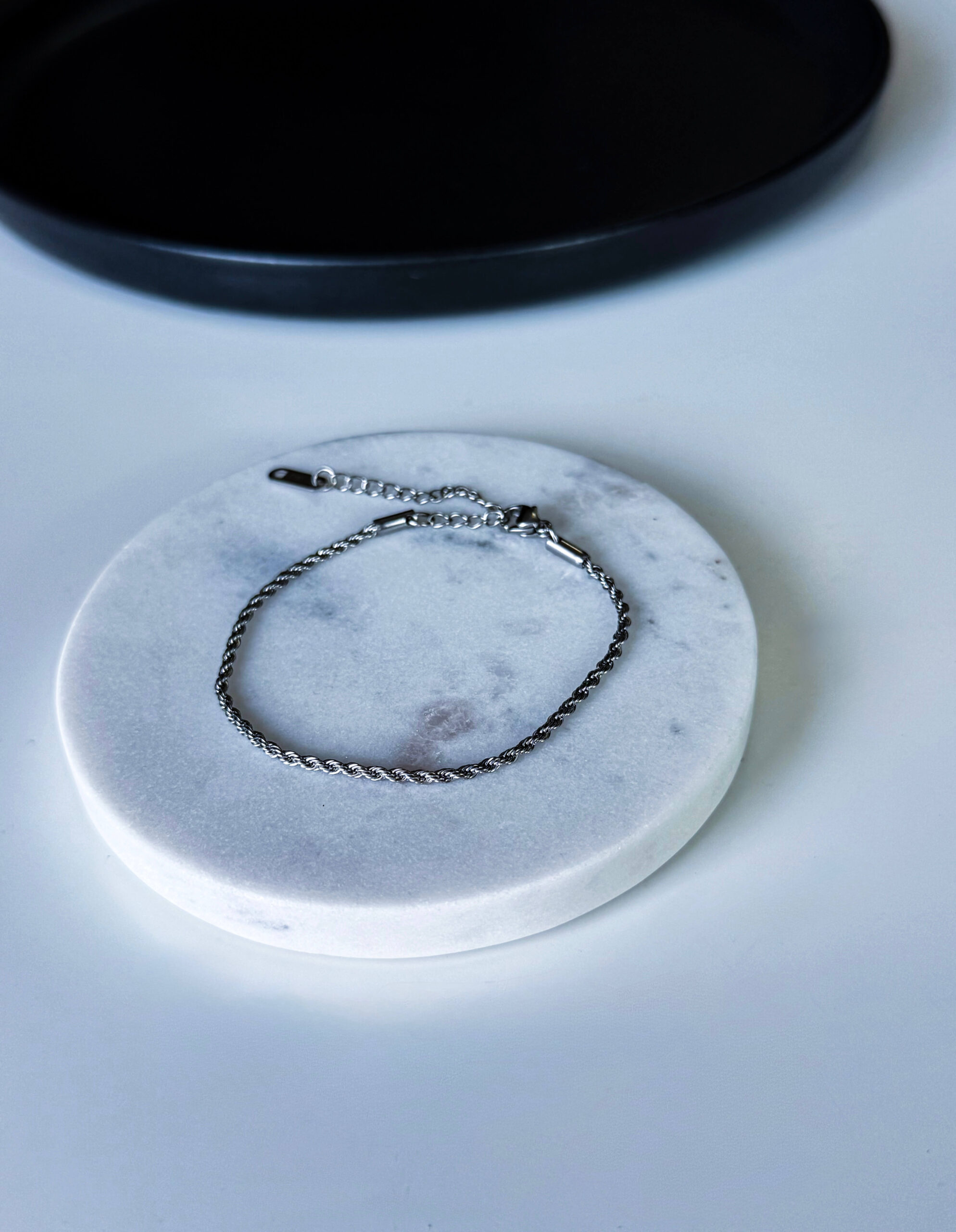 γυναικεία ασημί αλυσίδα χεριού rope vp jewels